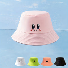 Embroidery Reversible Bucket Hat Candy Cartoon Basin Hat Sunscreen Fisherman Cap