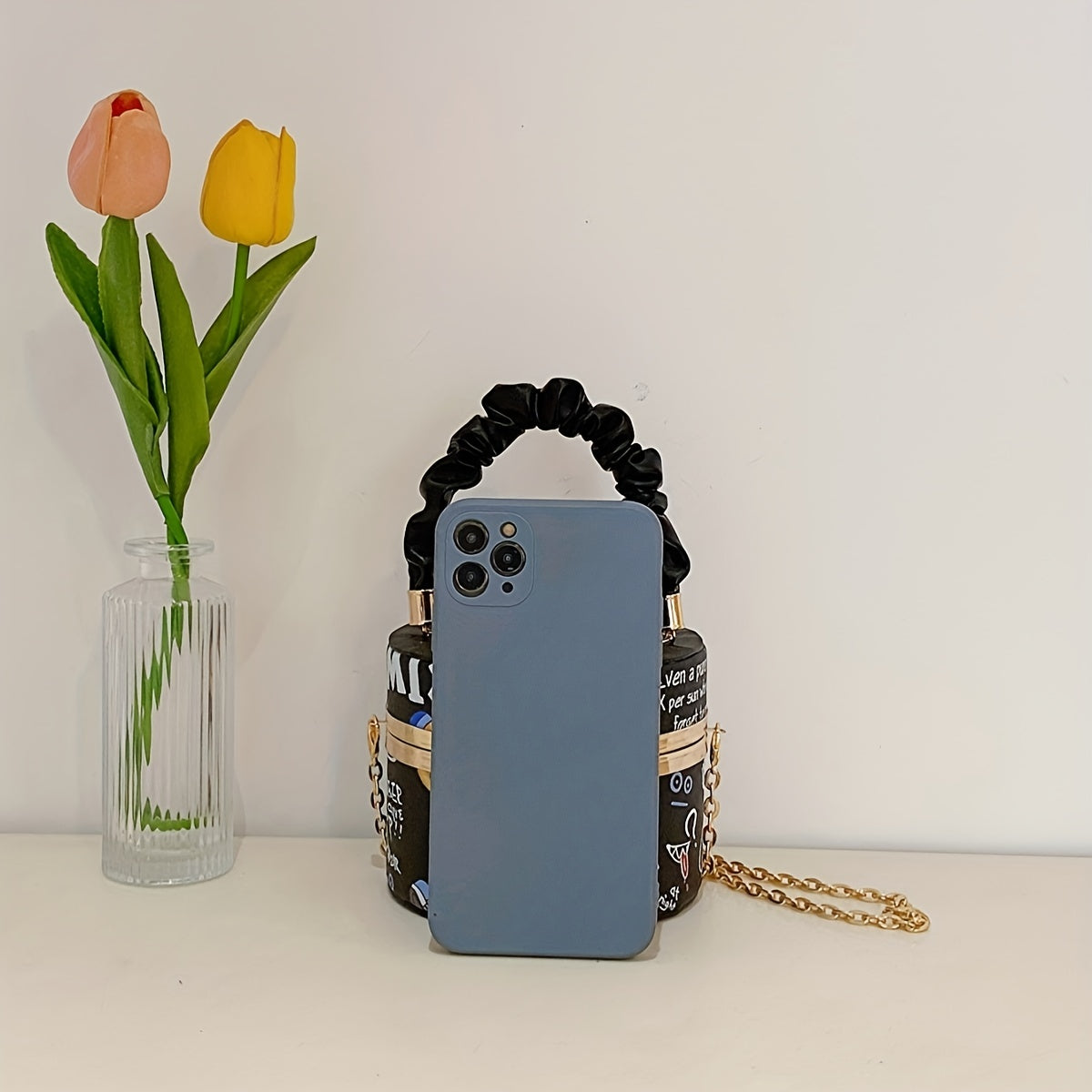 Mini Graffiti Handbag Cartoon Print Crossbody Bag Women's Stylish Purse