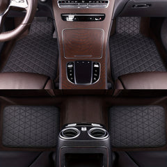 Waterproof PU Leather Car Foot Mats Car Carpets Car Interior Accessories