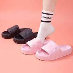Women's Bear Pattern Slides Soft Indoor Shoes