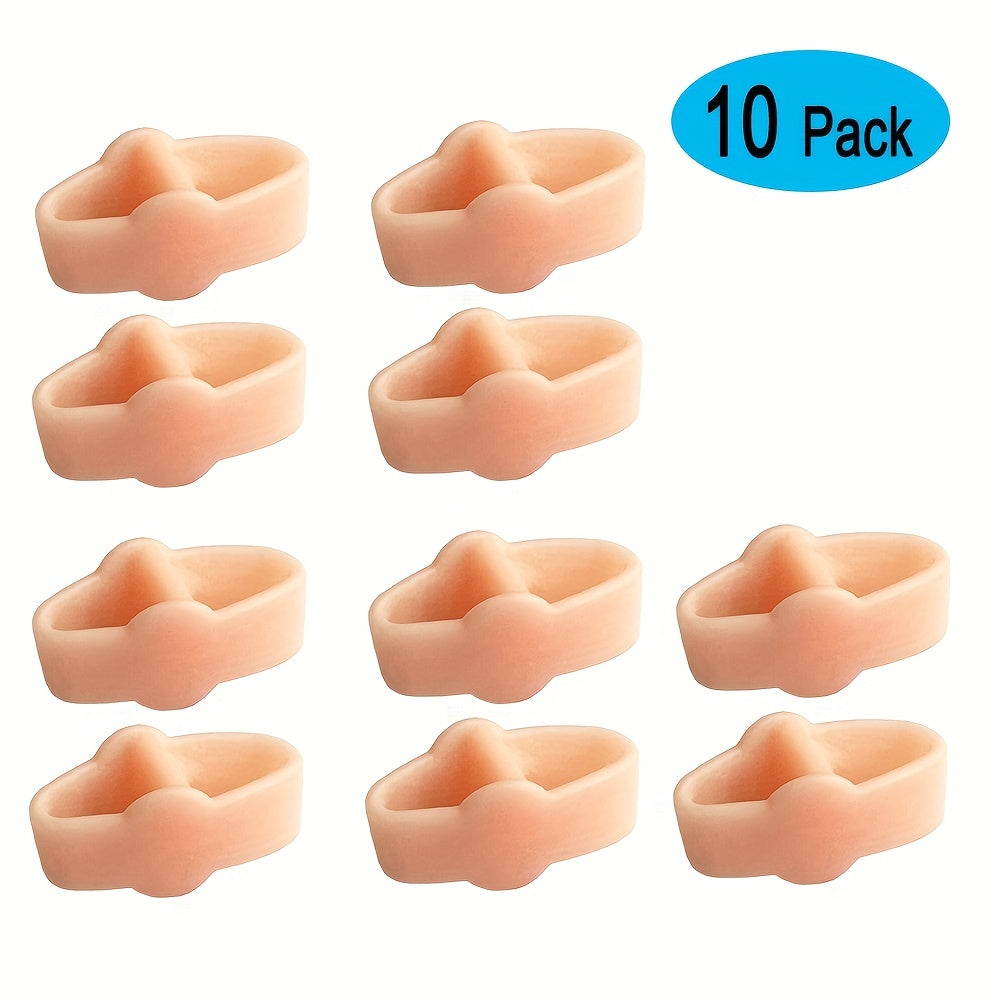 5 Pairs Gel Toe Corrector Toe Separators Silicone Big Toe Spacer for Bunion Pain