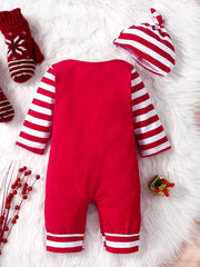 Infant Toddler Spring Autumn Christmas Romper & Hat Set