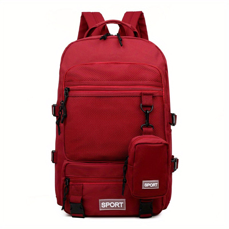 Large Capacity Laptop Schoolbag Mesh Outdoor Hiking Bag