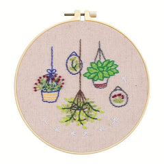 3D Embroidery Starter Kit for Adults - Plants & Orchids Patterns
