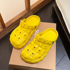 Women's Solid Clogs Casual Hollow Out Lightweight Garden Shoes