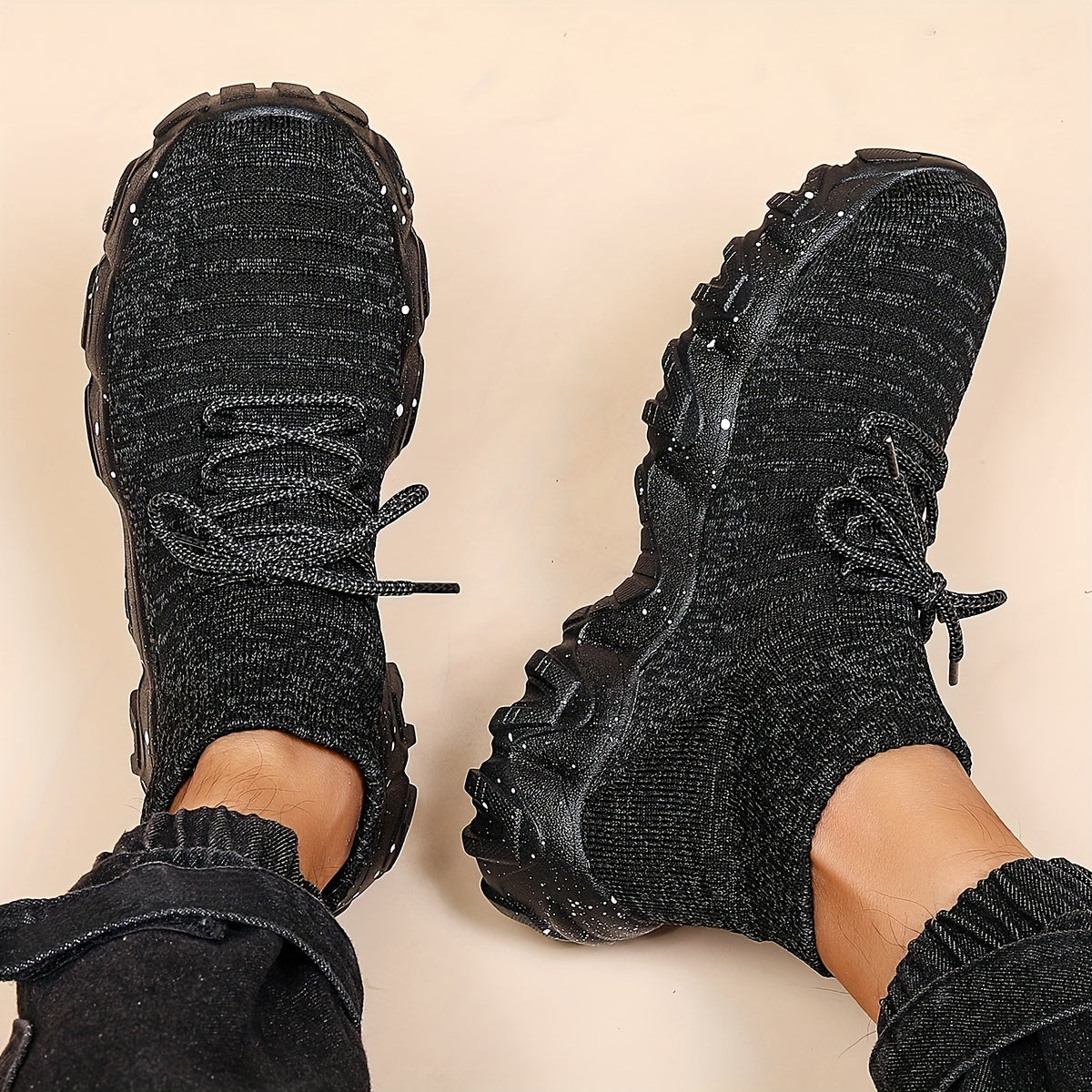 Men's Plus Size Running Shoes Breathable Non Slip Sneakers