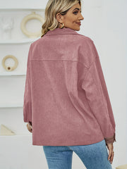 Plaid Button Jacket Women's Clothing