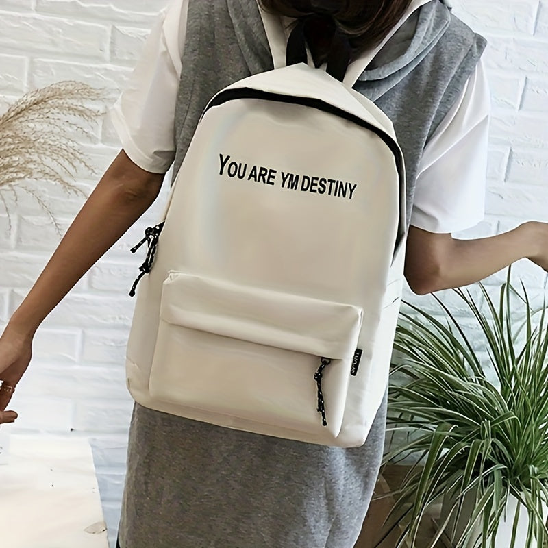 Children's Lightweight Nylon Travel Backpack Letter Schoolbag