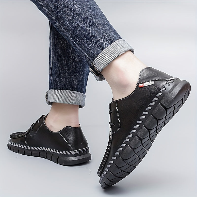 Men's Vintage Lace Up Dress Shoes Smart Casual Walking Shoes