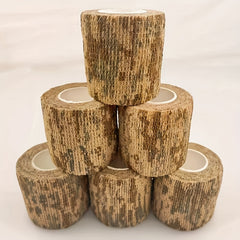 6 12pcs Self Adhesive Bandage Camouflage Tape Wrap 5cmx4 5m