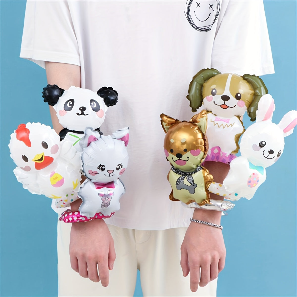 16pcs Mini Animal Wrist Balloons Party Decoration