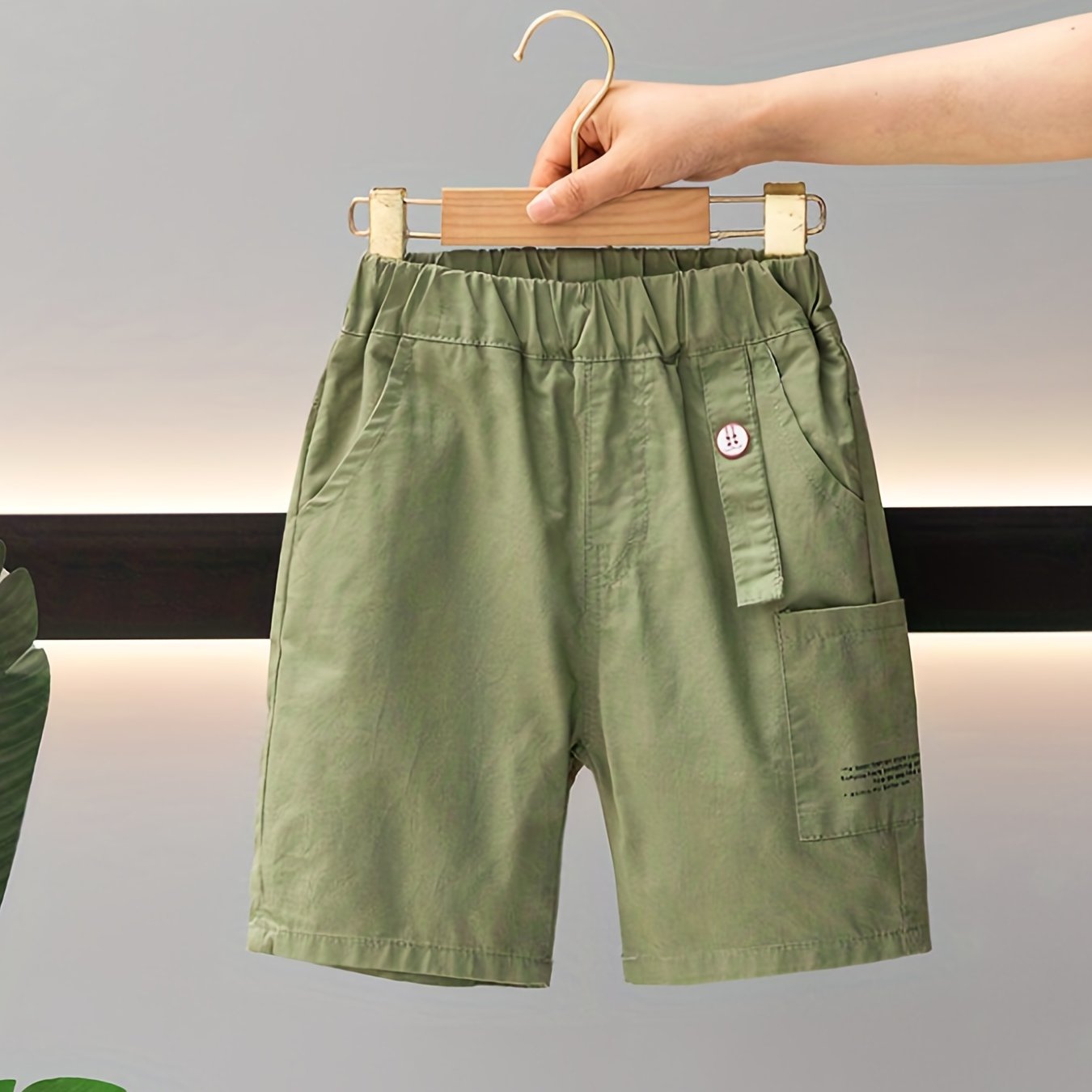 Boys Cargo Shorts with Pockets for Summer