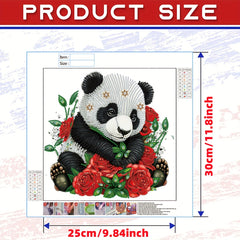 Panda Pattern Diamond Painting Kit - DIY 5D Partial Art