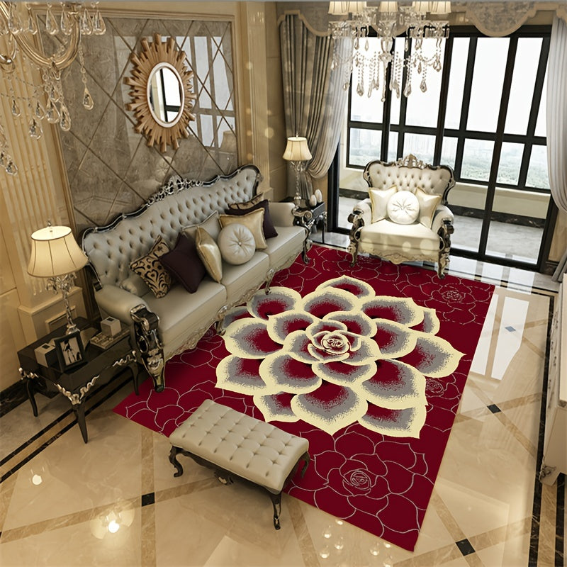 Traditional Floral Carpet Soft Anti-slip Area Rugs Modern Geometric