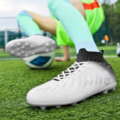 Men's Pro Soccer Shoes Outdoor Cleats Lightweight Breathable