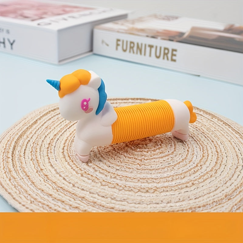 Unicorn Telescopic Tube Toy for Fun and Venting