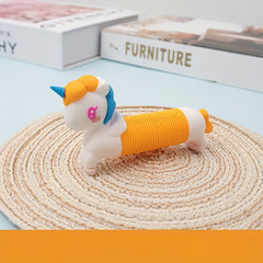 Unicorn Telescopic Tube Toy for Fun and Venting
