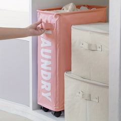 Pink Yoga Mat Organizer Foam Roller Storage Basket