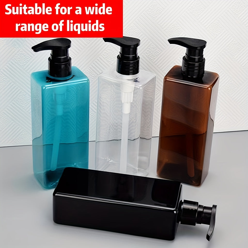 500ML Plastic Soap Dispenser Pump Refillable Bottle for Bathroom