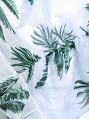 Coconut Tree 4pcs Girls Swimsuit Set Summer Clothes