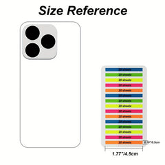 1200pcs Highlighter Tape Sticky Tabs For Annotating Books
