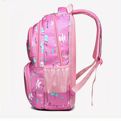 Children's Cartoon Rabbit Print Backpack Lightweight Waterproof