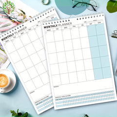 Trees Wall Calendar Planner Undated Spiral Note Pad For Home Office School