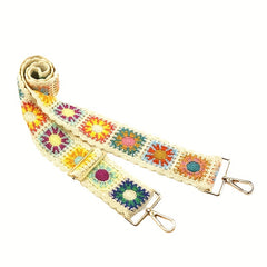 Crochet Flower Purse Straps Replacement Crossbody Strap Women Guitar Strap