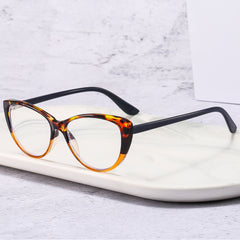 Leopard Cat Eye Reading Glasses for Women
