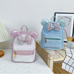 Children's Sequin Bow Ears Backpack