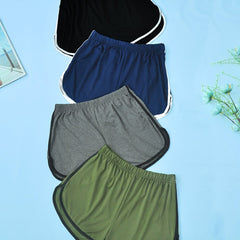 Comfy Elastic Waistband Shorts Women's Sleepwear