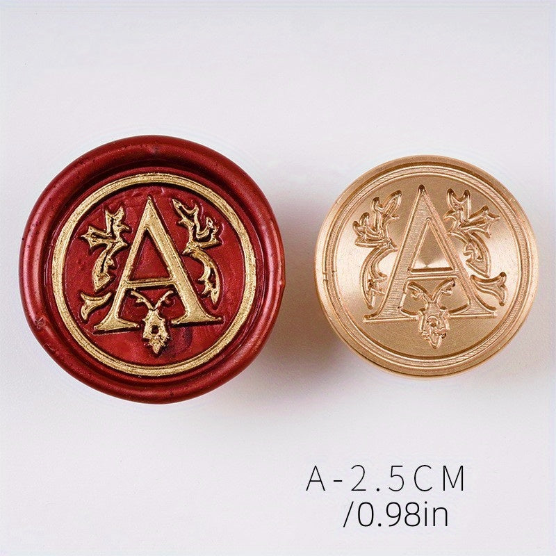 M Classic Letter Wax Stamp Brass Head D Letter Seal Stamp