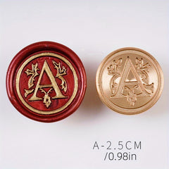 M Classic Letter Wax Stamp Brass Head D Letter Seal Stamp