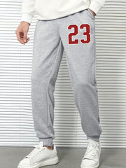 Men's 23 Print High Waisted Sweatpants With Pocket