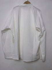 Casual Blouse Women's Plus Solid Button Up Long Sleeve