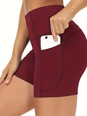 High Waist Butt Lifting Skinny Shorts Quick-drying Running Fitness Yoga