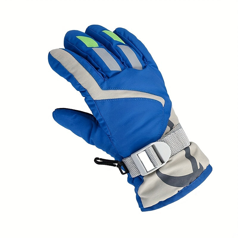 Kids' Winter Ski Gloves Windproof Waterproof Outdoor Hiking