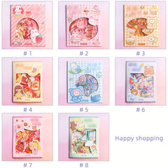 45pcs Cartoon Dessert Stickers - Waterproof and Adorable for Decorating