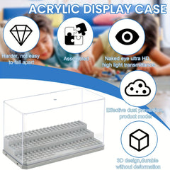 3 Layer Acrylic Display Case For Toy Collection Dustproof Clear
