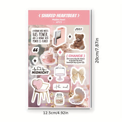 4pcs DIY Magazine Hand Account Art Sticker