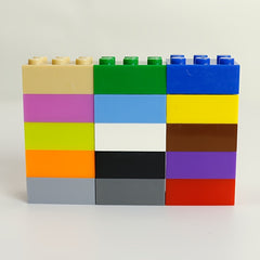 Character Building Blocks Set, 2X3 High Wall Bricks, DIY Scenes