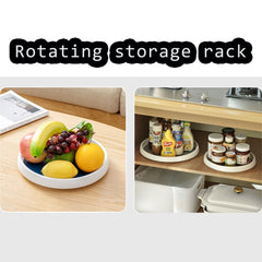 Rotatable Kitchen Rack Seasoning Storage Shelf Organizer