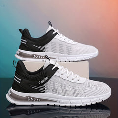 Men's Lace up Sneakers Odor Resistant Athletic Shoes