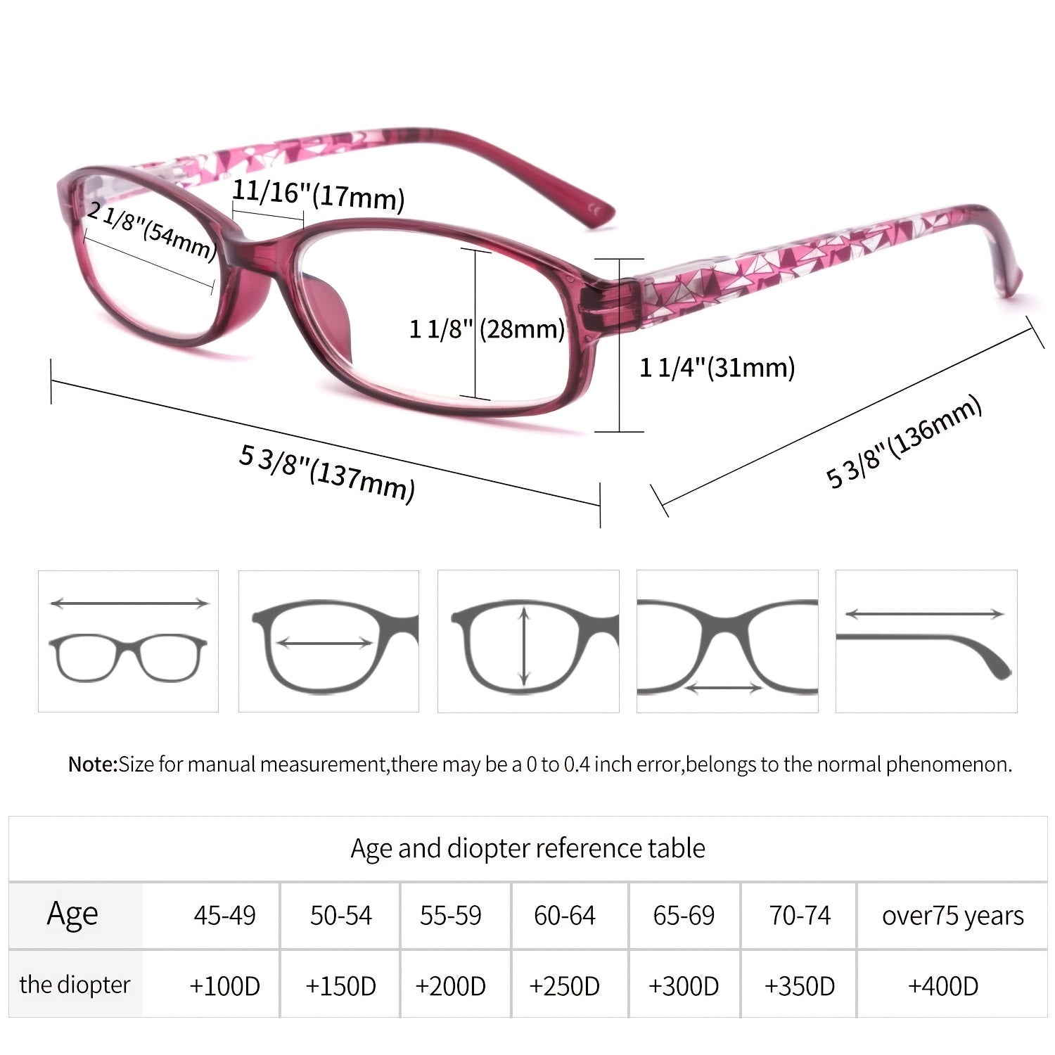 Light Blocking Spring Hinge Readers Anti Glare UV Eyeglasses Women