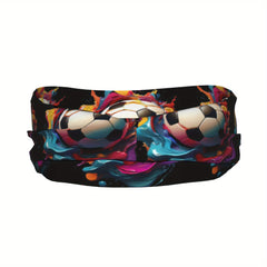 Soccer Ball Headband Unisex Sweat Wicking Stretchy & Breathable Polyester