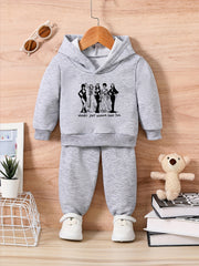 PARTY QUEEN Kids Outfit Toddler Baby Trousers Sweatshirt Set