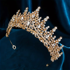 Princess Royal Style Tiara Rhinestone Crown Hair Accessories for Women Girls