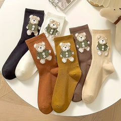 Bear Tube Socks Medium Coffee US5 7 5