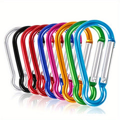 10pcs Locking Mini Carabiner Keychain Snap Hook Alloy Clip Backpack Belt