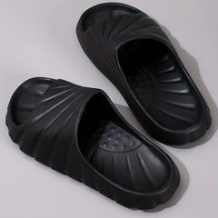 Women's Solid Pillow Slides Soft Sole Non slip Shoes